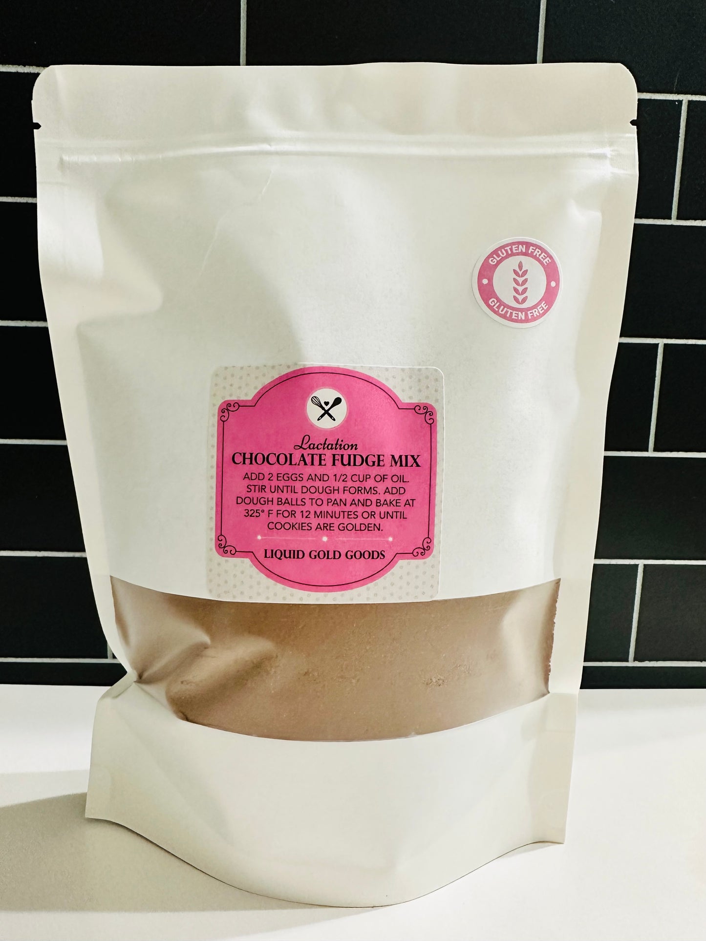 Gluten free lactation chocolate cookie mix