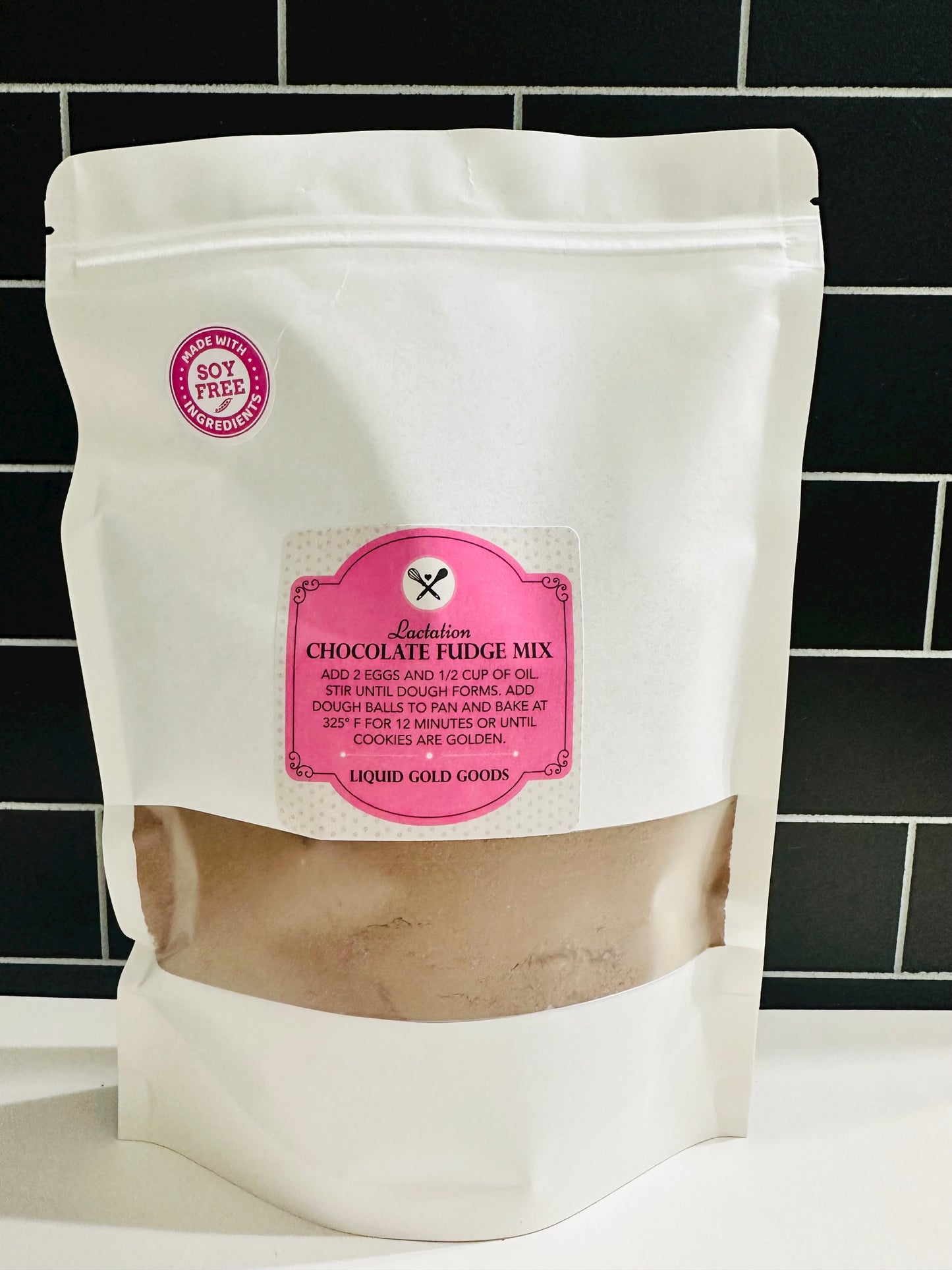 Soy free lactation chocolate cookie mix