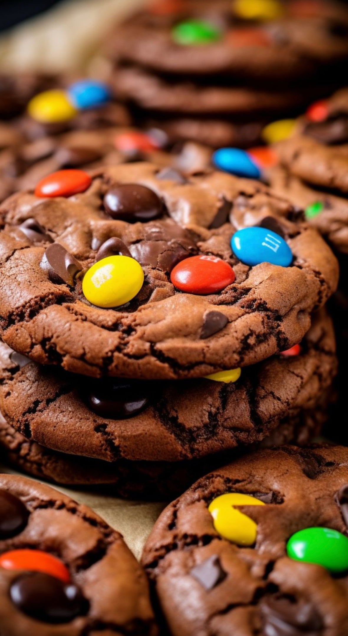 M&M Brownie lactation cookies