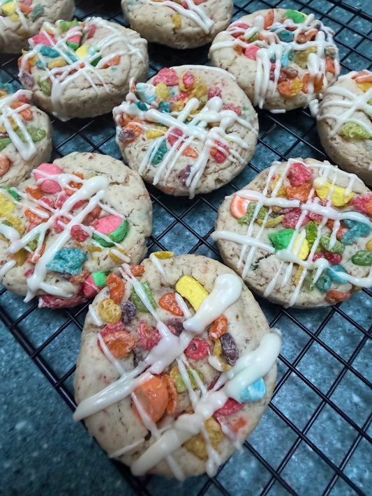 Fruity Pebble Marshmallow Lactation Cookies