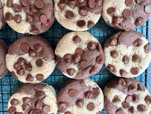 Chocolate chip brookie lactation cookies