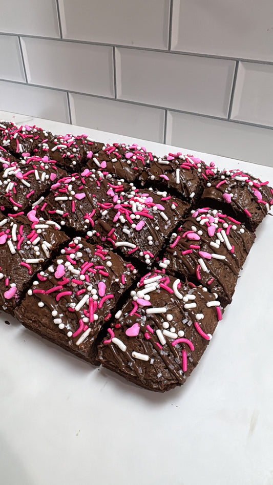 Milk Chocolate V-Day Lactation Brownie Bites