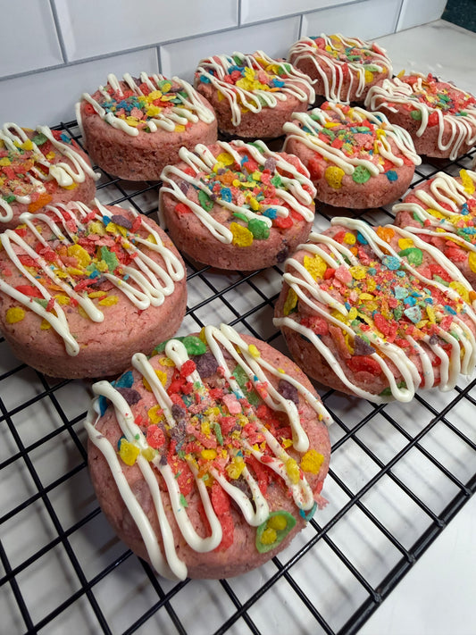 Strawberry Fruity Pebbles Lactation Cookies