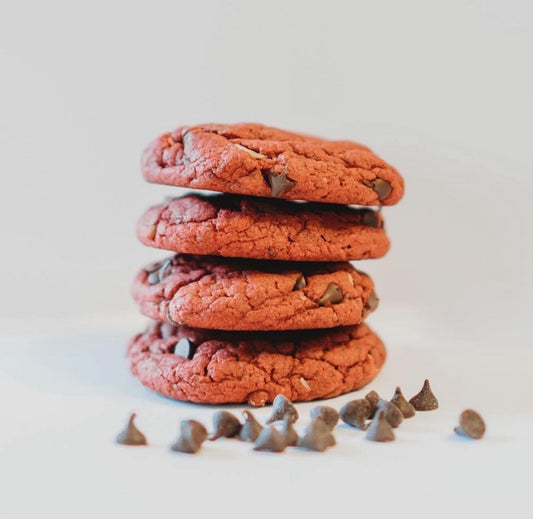 Red Velvet Chocolate Chip Lactation Cookies