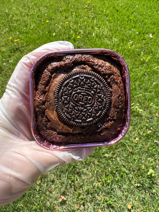 Oreo Stuffed Lactation Brownies (DF)